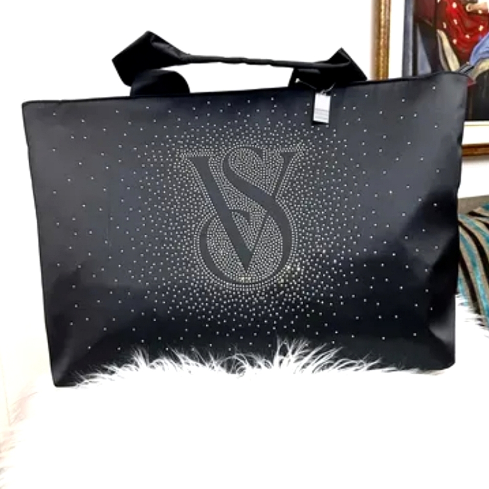 NWOT Victoria's Secret Shine Tote Bag